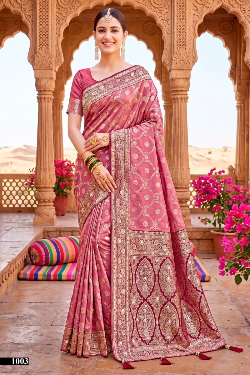 Nivedita Tissue Saroski Vol 1 By Saroj Tisse Silk Saree 